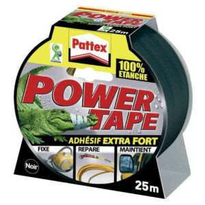 Adhésif super puissant "Power tape" Noir - 50 mm x 25 m