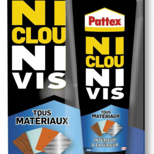 Colle de fixation PATTEX Ni clou ni vis, 142 gr blanc