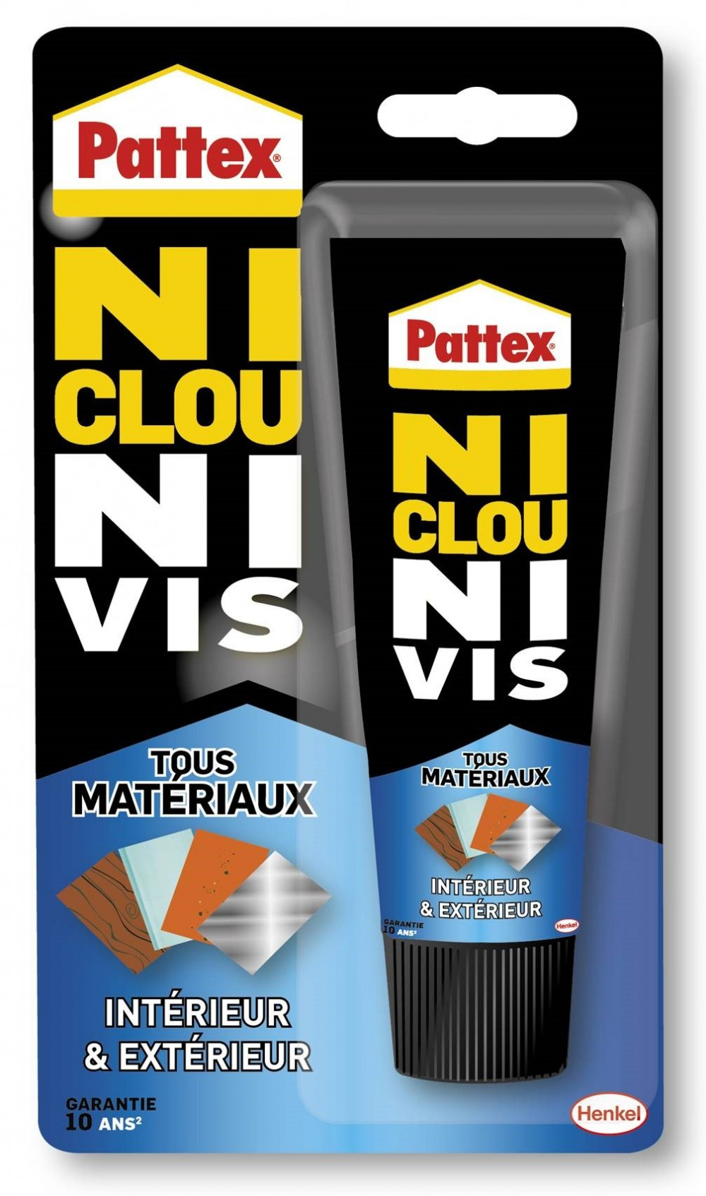 Colle de fixation PATTEX Ni clou ni vis, 142 gr blanc