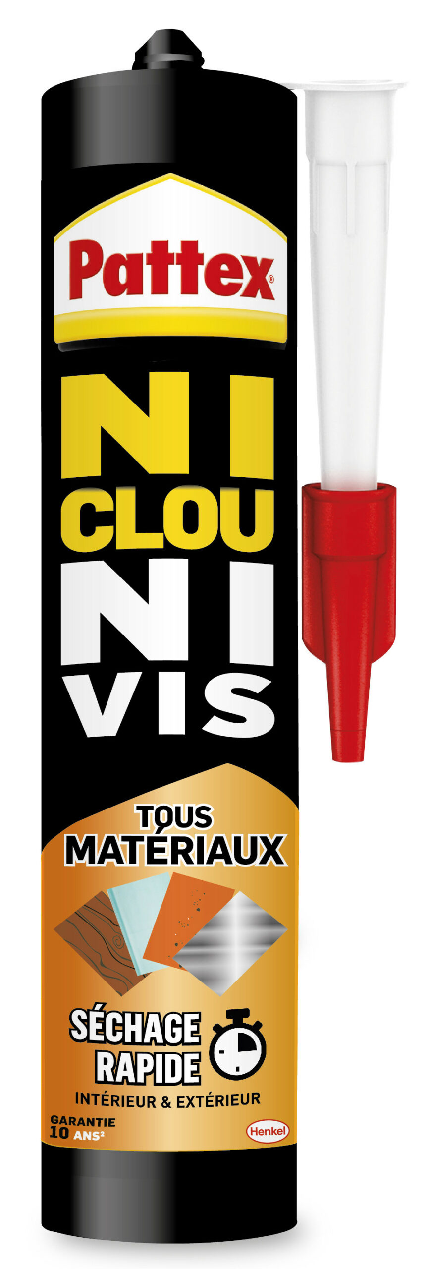 Colle de fixation PATTEX Ni clou ni vis, 390 gr blanc