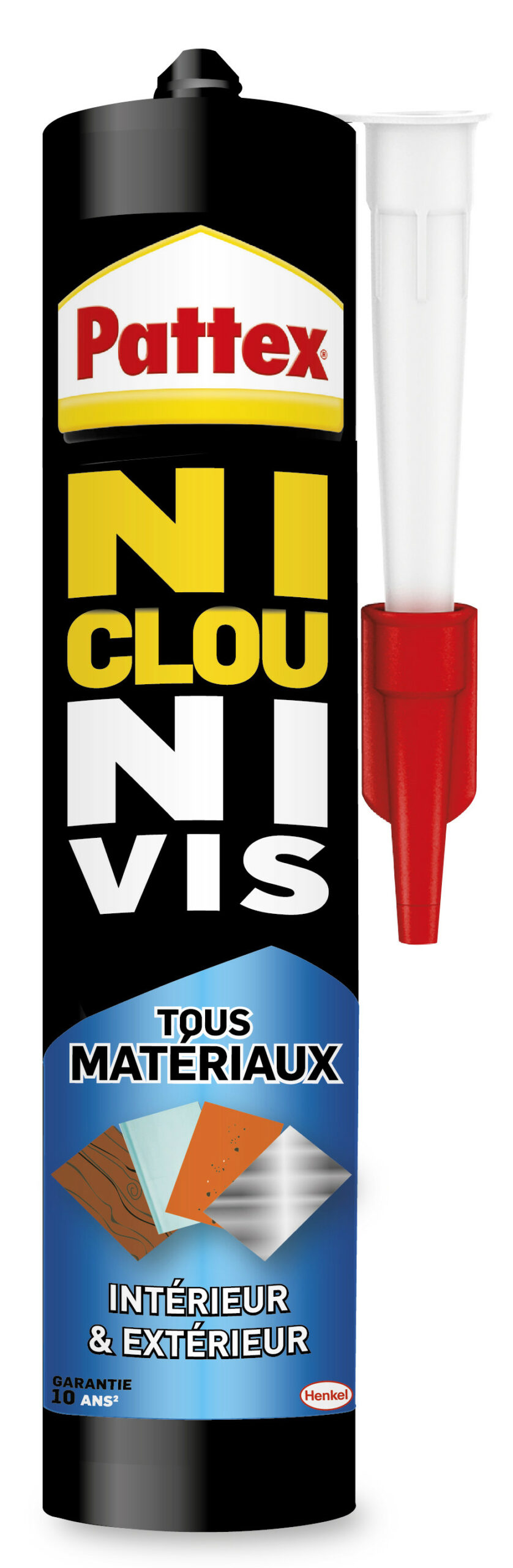 Colle de fixation PATTEX Ni clou ni vis, 450 gr blanc