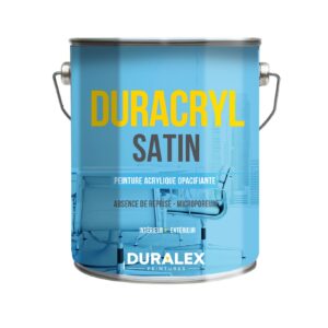 Peinture acrylique Duracryl Satin DX 61 blanc impérial 15 L DURALEX 111100207