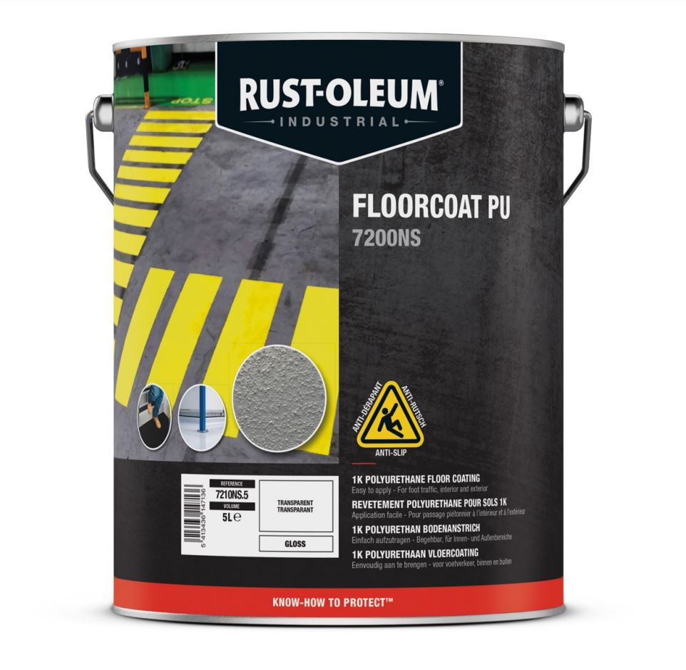 Peinture antidérapante transparent SUPERGRIP 1K seau de 5L RUST-OLEUM 7110NS.5