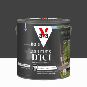 Peinture extérieure bois V33 Couleurs d'ici, anthracite ral 7016 velours  2l