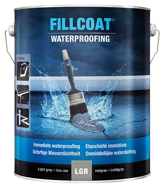 Peinture FILLCOAT pour réparation d'étanchéité 5 L gris foncé RUST-OLEUM 25.DGR.5