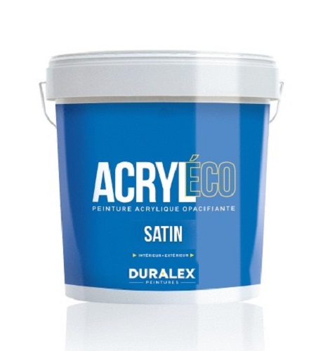 Peinture finition Acryl'éco satin blanc gamme ECO 15 l DURALEX 117100231