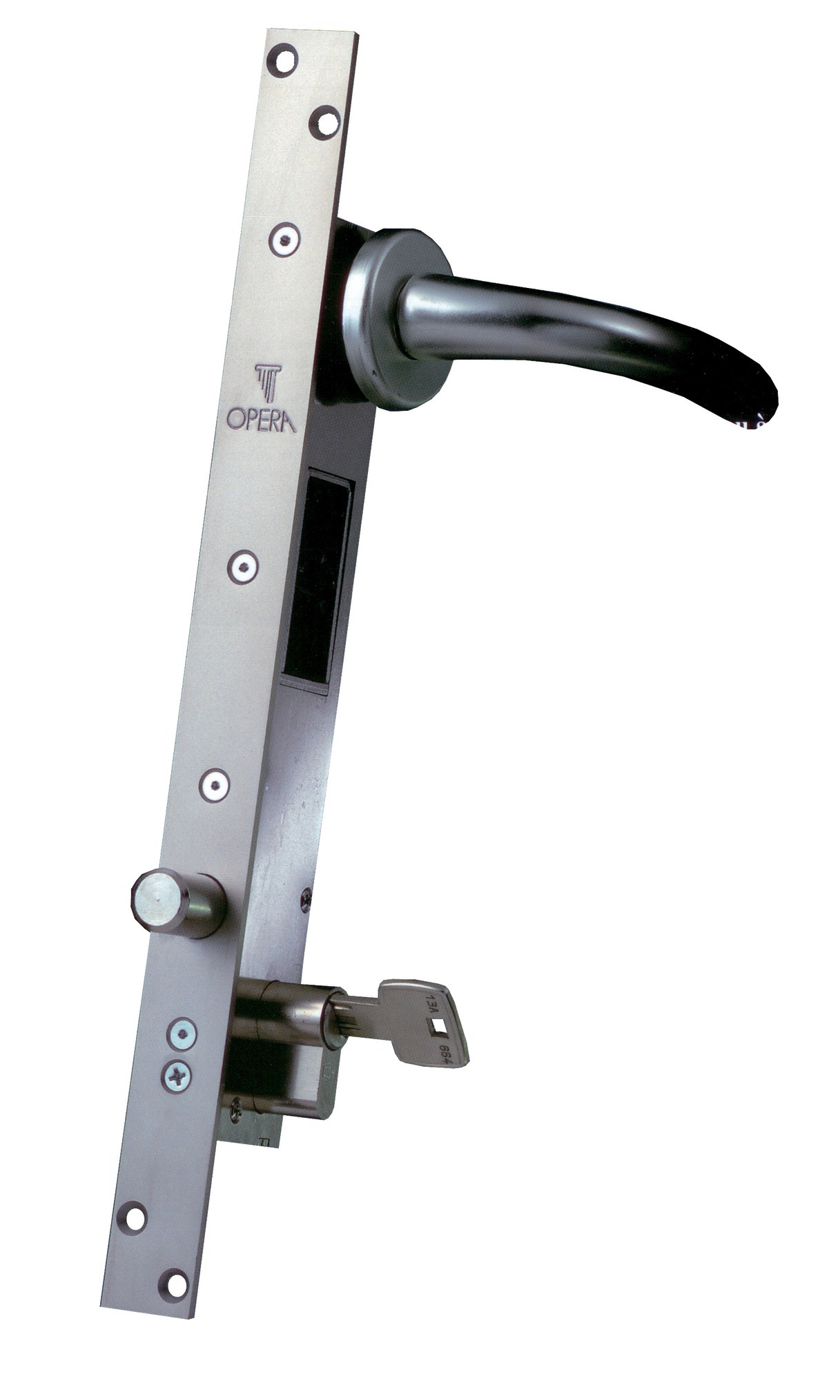 Pêne piston rotatif rond PRIMABASE avec béquille à rupture en acier OPERA 25608-35