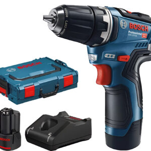 Perceuse-visseuse 12 V GSR 12V-35 professional + 2 batteries 3 Ah + chargeur + coffret L-BOXX BOSCH 06019H8002