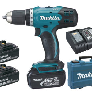 Perceuse visseuse 18 V + 3 batteries 3 Ah + chargeur + coffret MAKITA DDF453SFE3