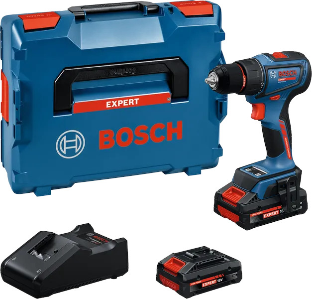 Perceuse-visseuse 18 V EXSR18V-90 + 2 batteries 4 Ah EXBA18V-40 + chargeur rapide + coffret L-BOXX BOSCH EXPERT 06019R2101