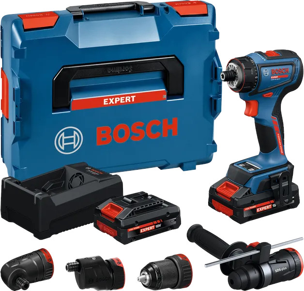 Perceuse-visseuse 18 V EXSR18V-90FC + 2 batteries 4 Ah + chargeur + L-BOXX BOSCH EXPERT 06019R2001