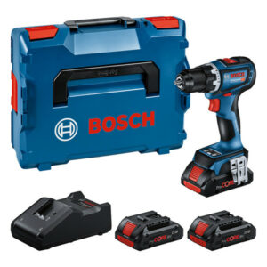 Perceuse-visseuse 18 V GSR18V-90C brushless + 3 batteries ProCORE 4 Ah + chargeur en coffret L-BOXX BOSCH 0615A5002R