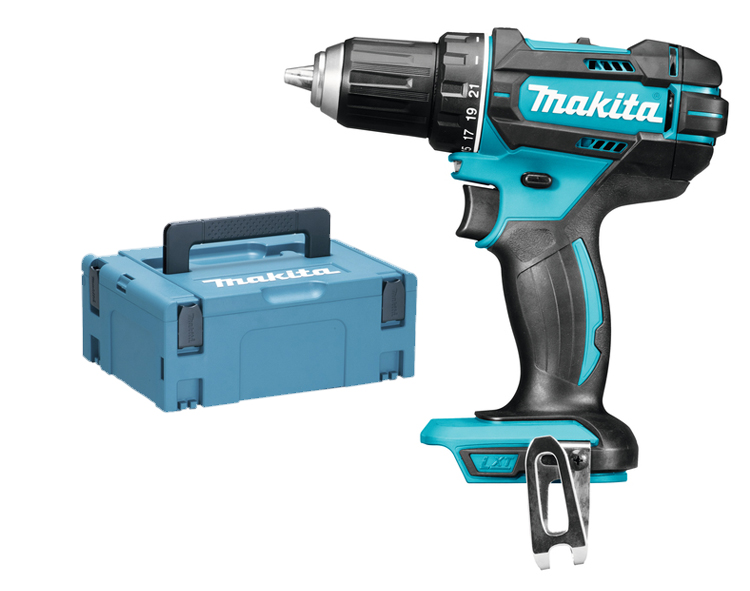 Perceuse-visseuse 18 V (sans batterie ni chargeur) en coffret MAKPAC MAKITA DDF482ZJ