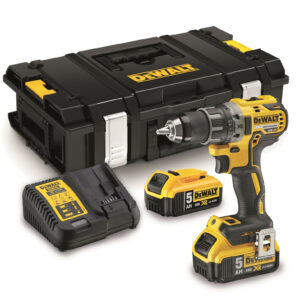 Perceuse visseuse 18 V XR + 2 batteries 5 Ah + chargeur + coffret TSTAK DEWALT DCD791P2-QW