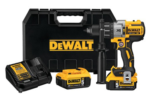 Perceuse-visseuse à percussion 18 V + 2 batteries 5 Ah + coffret TSTAK DEWALT DCD996P2-QW
