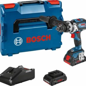 Perceuse-visseuse à percussion 18V GSB 18V-110 C Professional + 2 batteries ProCORE 4 Ah + chargeur + coffret L-BOXX BOSCH 06019G030C