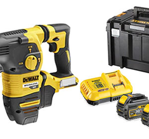 Perforateur burineur SDS Plus 54 V + 2 batteries Flexvolt 6 Ah + chargeur + coffret T-STAK DEWALT DCH323T2-QW