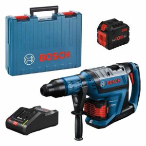 Perforateur sans-fil Bi turbo BOSCH 0611913002 - GBH 18V-45 C Professional SDS max + 2 batteries 2x12Ah