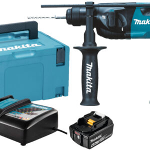 Perforateur SDS Plus 18 V + 2 batteries 4 Ah + chargeur + coffret Makpac 3 MAKITA DHR165RMJ