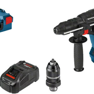 Perforateur SDS-Plus 18 V GBH 18V-26 F Professional + 2 batteries 5 Ah + chargeur rapide + coffret L-BOXX BOSCH 0611910007