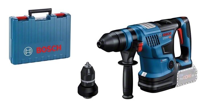Perforateur SDS Plus 18V Biturbo GBH 18V-34 CF 5,8 J (sans batterie ni chargeur) en coffret standard BOSCH 0611914001