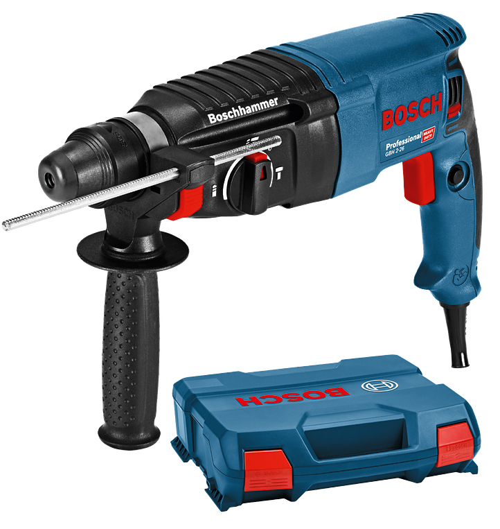 Perforateur SDS Plus 830 W GBH 2-26 Professional en coffret L-Case BOSCH 06112A3000
