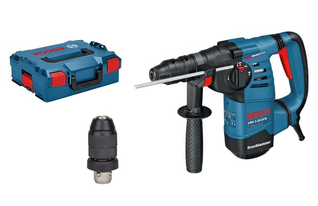 Perforateur SDS plus GBH 3-28 DFR Professional 800 W + coffret L-BOXX + accessoires BOSCH 061124A004