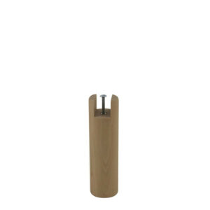 Pied de lit à encoche cylindrique hêtre vernis CIME H.20 x Diam. 6 cm