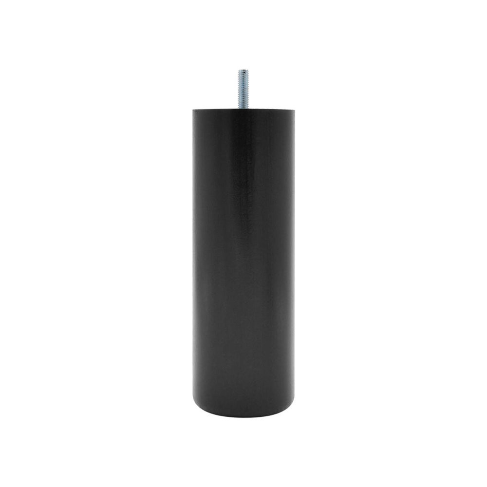 Pied de lit cylindrique hêtre noir Ht. 20 x Diam. 6,8 cm CIME