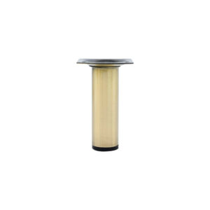 Pied de meuble CIME fixe rond, acier or produit sans finition Ht. max 10