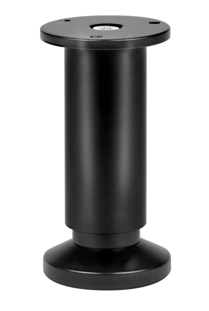 Pied de meuble Cime, noir, diamètre 3.8 cm x hauteur 12 cm