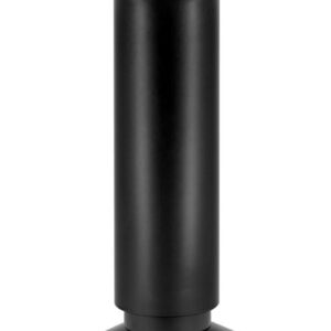 Pied de meuble Cime, noir, diamètre 3.8 cm x hauteur 15 cm