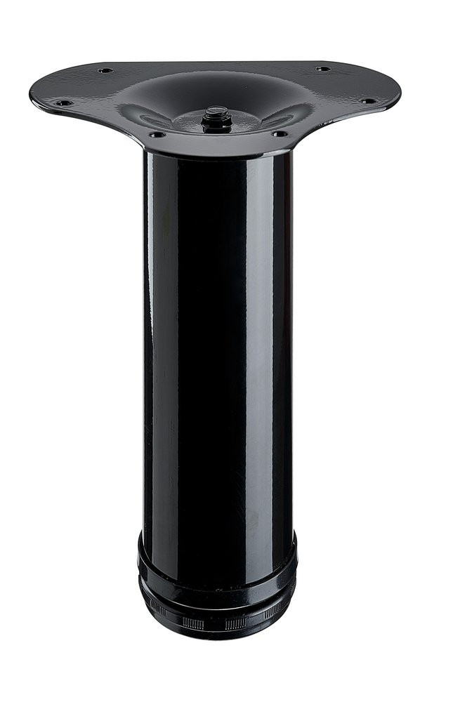 Pied de meuble Hettich, noir, dia 6 cm x hauteur réglable de 20 à 23 cm