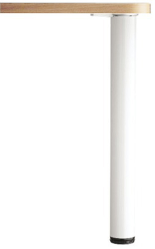 Pied extensible diamètre 60 mm réglage 71 - 110 cm blanc 20-71-110BL