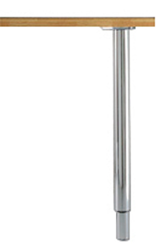 Pied extensible diamètre 60 mm réglage 71 - 110 cm nickel satiné 20-71-110SA