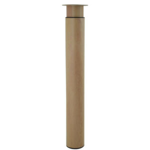 Pied table h705/1300xd102mm acier bois