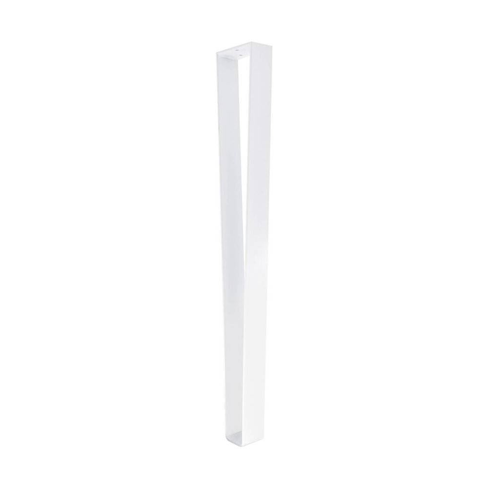 Pied table trapez h710x50x100mm blanc