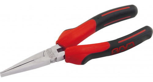 Pince à bec plat chromée polie 160 mm SAM OUTILLAGE 236-16G