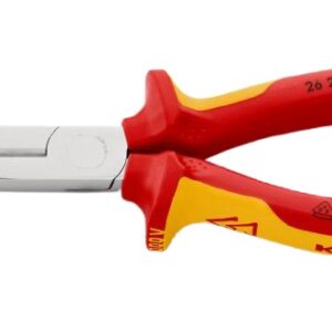 Pince à becs demi-ronds coudée isolante 1000 V 200 mm KNIPEX 26 26 200