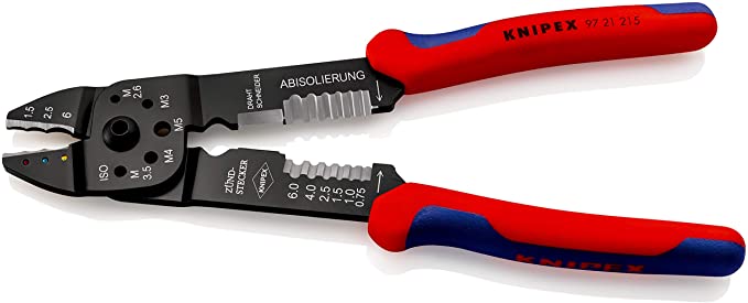 Pince à sertir multifonction capacité 0,5 - 6 mm² KNIPEX 97 21 215