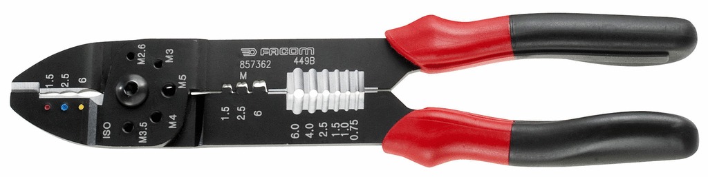 Pince à sertir standard pour cosses pré-isolées 240 mm FACOM 449BPB