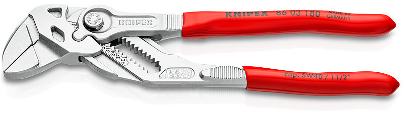 Pince-clé multiprise gainée 180 x 40 mm KNIPEX 8603180