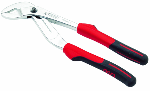 Pince multiprise bi-matière à bouton poussoir 250 mm SAM OUTILLAGE 201-25