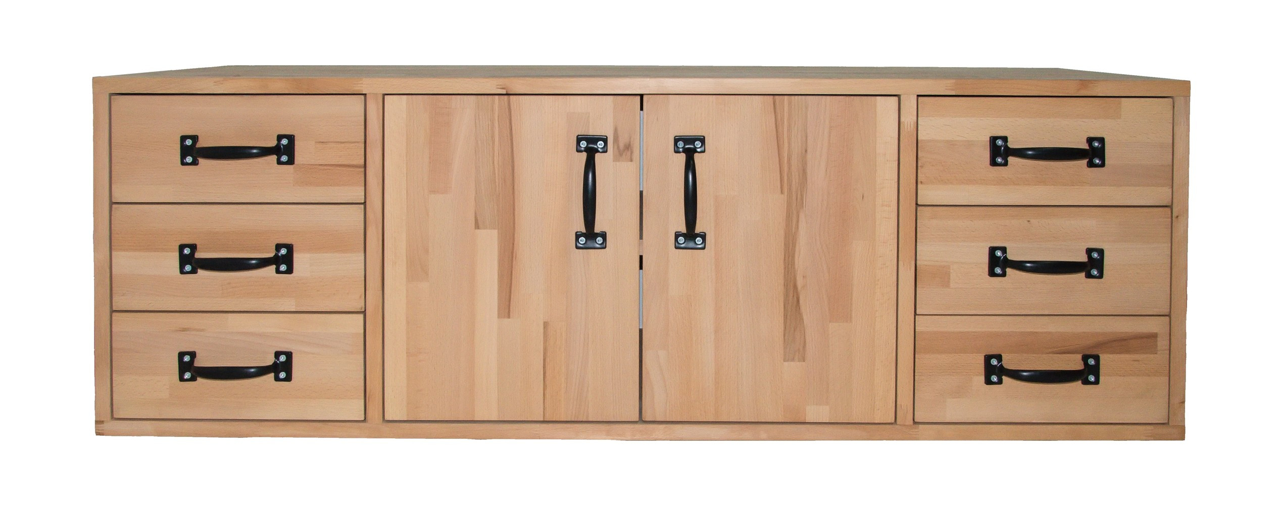 Armoire en hêtre massif pour établi 2000-2500 mm - Rangement Profi