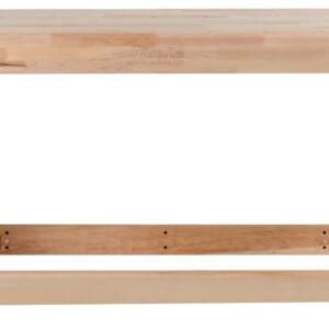 Banc de travail charges lourdes 2500 mm - Hauteur 1100 mm - Plateau hêtre 120 mm