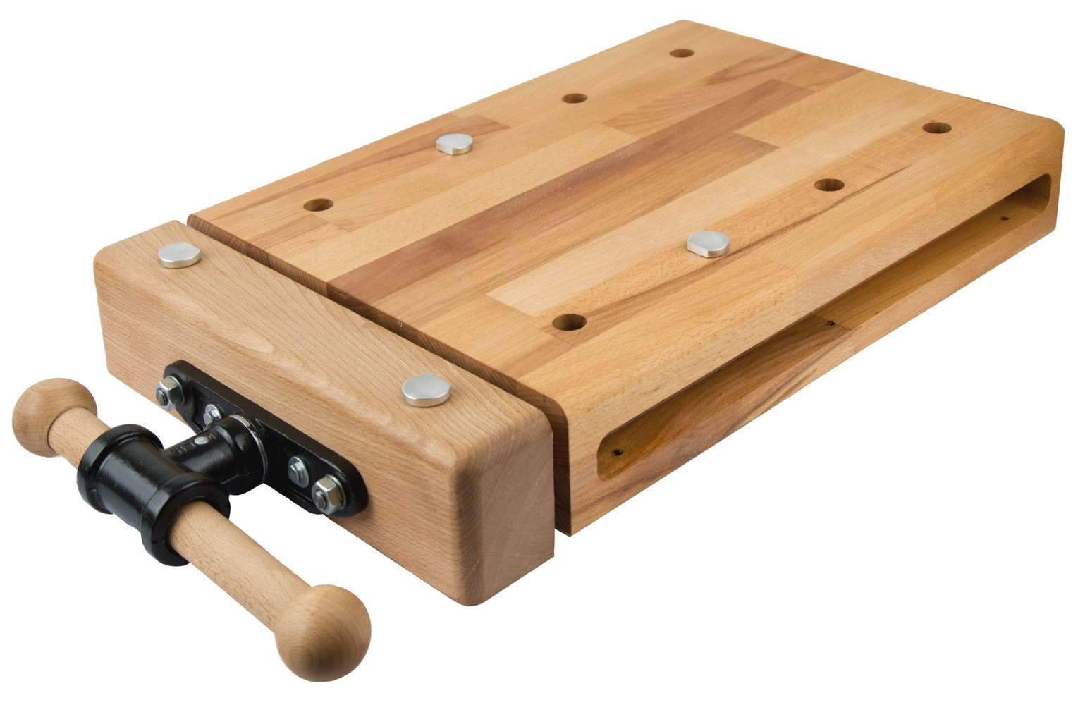 Plan de travail compact avec étau 770 mm - Plateau hêtre massif 80 mm