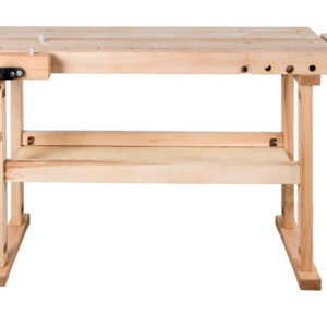 Établi HEAVYDUTY - hêtre massif 1490 x 650 x 850 mm - plateau 80 mm - 2 presses - perçage 19 mm