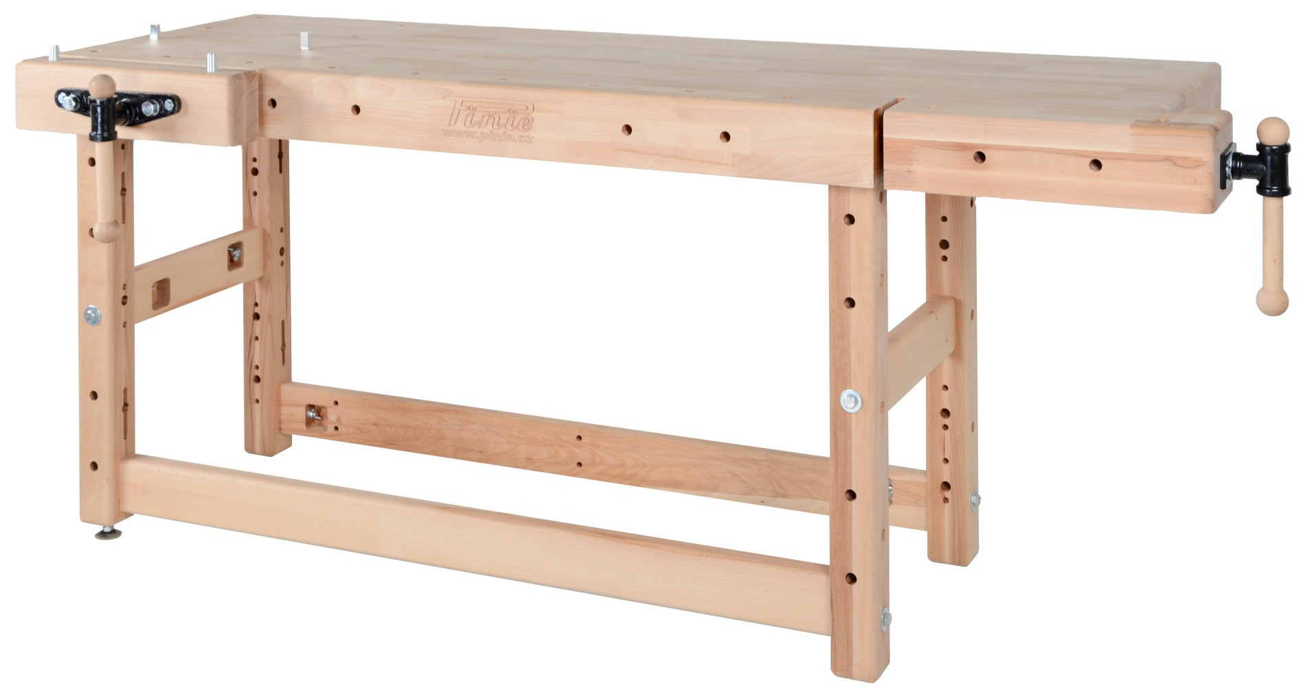 Établi menuiserie 2000 mm - Plateau hêtre 120 mm - Étaux Bench11 et Bench13