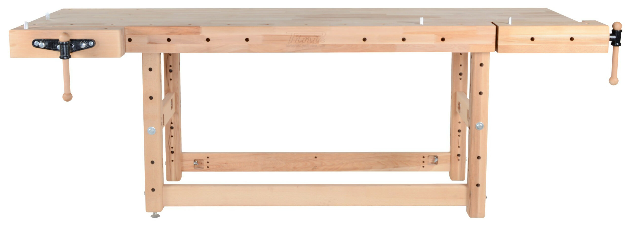 Établi menuiserie 2500 mm - Hauteur 1100 mm - Étaux Bench11 et Bench13