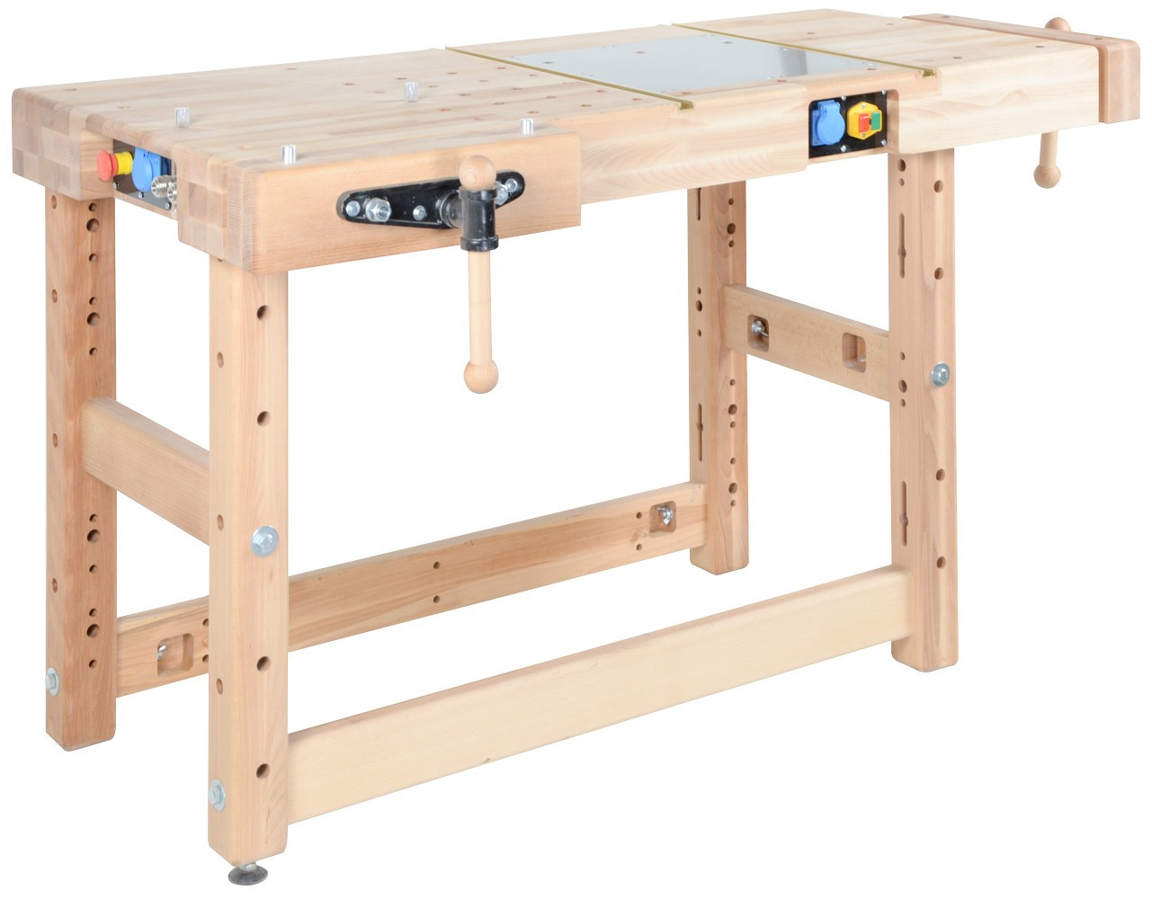 Établi Profi Power 2500 mm - Fixation outils électroportatifs et aspiration intégrée
